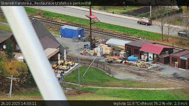 Skiareál Karolinka  - Restaurace U Vleku a parkoviště - 26.10.2025 v 14:33 Skiareál Karolinka  - Restaurace U Vleku a parkoviště - 26.10.2025 v 14:33