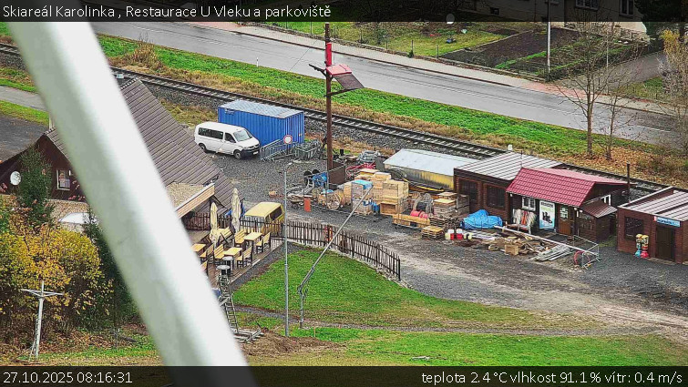 Skiareál Karolinka  - Restaurace U Vleku a parkoviště - 27.10.2025 v 08:16 Skiareál Karolinka  - Restaurace U Vleku a parkoviště - 27.10.2025 v 08:16