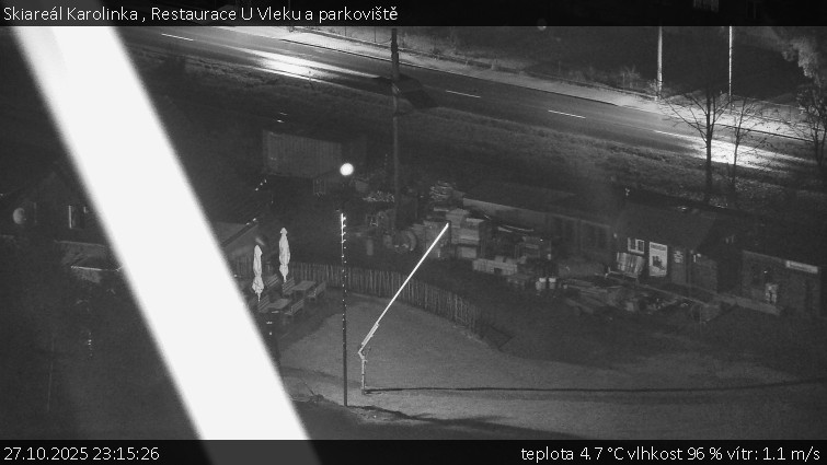 Skiareál Karolinka  - Restaurace U Vleku a parkoviště - 27.10.2025 v 23:15 Skiareál Karolinka  - Restaurace U Vleku a parkoviště - 27.10.2025 v 23:15