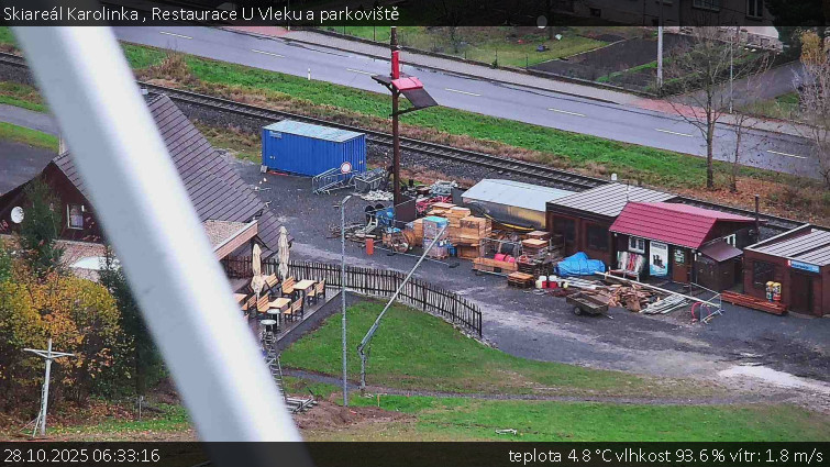 Skiareál Karolinka  - Restaurace U Vleku a parkoviště - 28.10.2025 v 06:33 Skiareál Karolinka  - Restaurace U Vleku a parkoviště - 28.10.2025 v 06:33