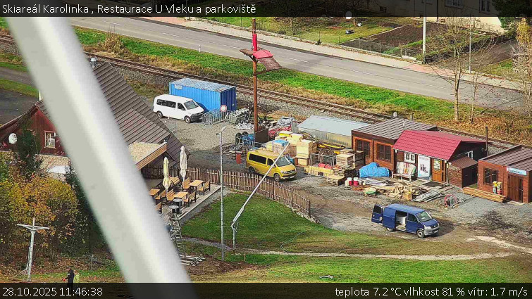 Skiareál Karolinka  - Restaurace U Vleku a parkoviště - 28.10.2025 v 11:46 Skiareál Karolinka  - Restaurace U Vleku a parkoviště - 28.10.2025 v 11:46