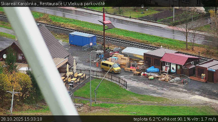 Skiareál Karolinka  - Restaurace U Vleku a parkoviště - 28.10.2025 v 15:33 Skiareál Karolinka  - Restaurace U Vleku a parkoviště - 28.10.2025 v 15:33