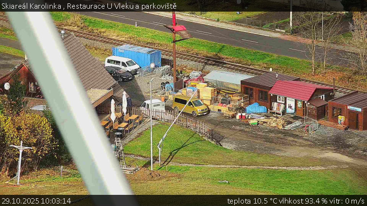 Skiareál Karolinka  - Restaurace U Vleku a parkoviště - 29.10.2025 v 10:03 Skiareál Karolinka  - Restaurace U Vleku a parkoviště - 29.10.2025 v 10:03