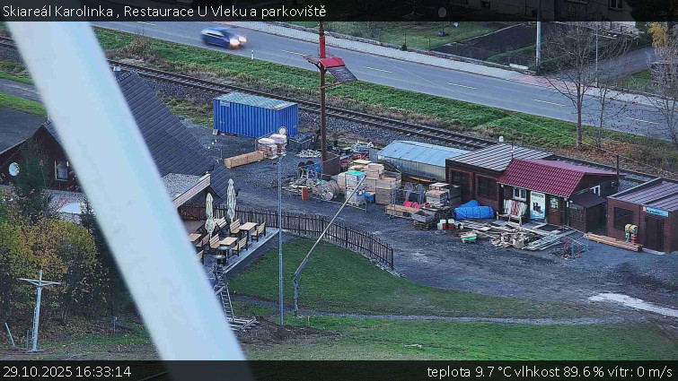 Skiareál Karolinka  - Restaurace U Vleku a parkoviště - 29.10.2025 v 16:33 Skiareál Karolinka  - Restaurace U Vleku a parkoviště - 29.10.2025 v 16:33