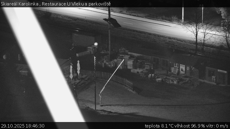 Skiareál Karolinka  - Restaurace U Vleku a parkoviště - 29.10.2025 v 18:46 Skiareál Karolinka  - Restaurace U Vleku a parkoviště - 29.10.2025 v 18:46