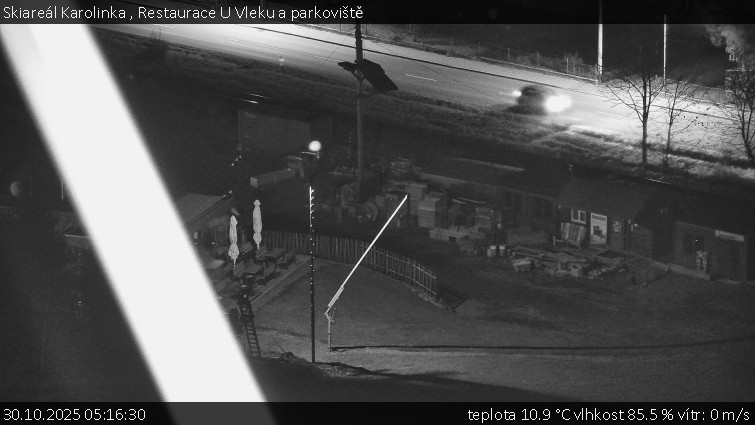 Skiareál Karolinka  - Restaurace U Vleku a parkoviště - 30.10.2025 v 05:16 Skiareál Karolinka  - Restaurace U Vleku a parkoviště - 30.10.2025 v 05:16