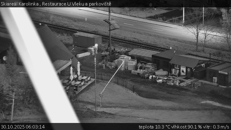 Skiareál Karolinka  - Restaurace U Vleku a parkoviště - 30.10.2025 v 06:03 Skiareál Karolinka  - Restaurace U Vleku a parkoviště - 30.10.2025 v 06:03