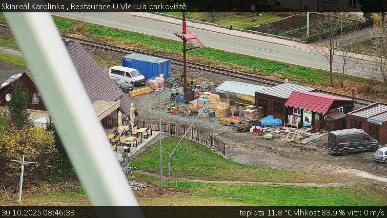 Skiareál Karolinka  - Restaurace U Vleku a parkoviště - 30.10.2025 v 08:46 Skiareál Karolinka  - Restaurace U Vleku a parkoviště - 30.10.2025 v 08:46