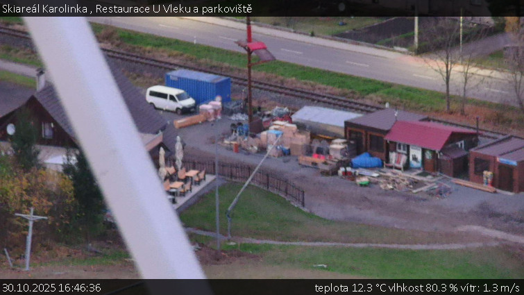 Skiareál Karolinka  - Restaurace U Vleku a parkoviště - 30.10.2025 v 16:46 Skiareál Karolinka  - Restaurace U Vleku a parkoviště - 30.10.2025 v 16:46