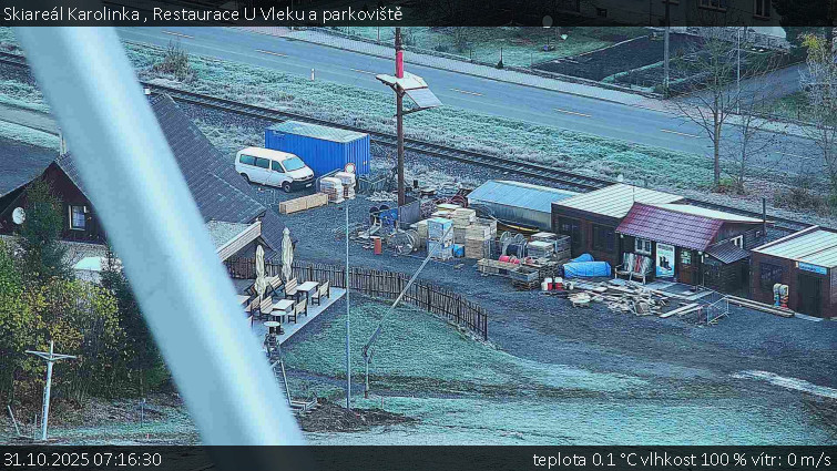Skiareál Karolinka  - Restaurace U Vleku a parkoviště - 31.10.2025 v 07:16 Skiareál Karolinka  - Restaurace U Vleku a parkoviště - 31.10.2025 v 07:16