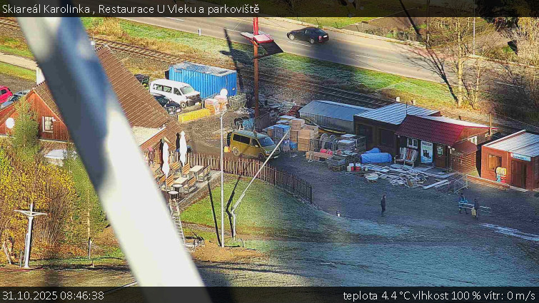 Skiareál Karolinka  - Restaurace U Vleku a parkoviště - 31.10.2025 v 08:46 Skiareál Karolinka  - Restaurace U Vleku a parkoviště - 31.10.2025 v 08:46