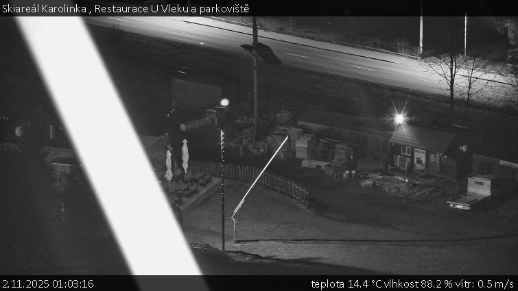 Skiareál Karolinka - Restaurace U Vleku a parkoviště - 2.11.2025 v 01:03 Skiareál Karolinka - Restaurace U Vleku a parkoviště - 2.11.2025 v 01:03