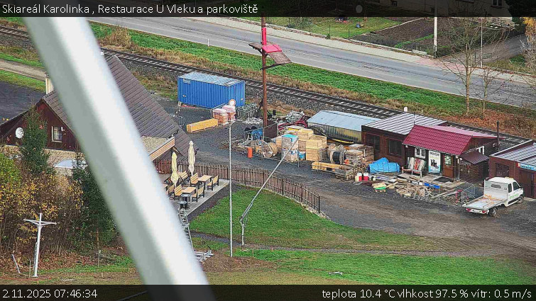 Skiareál Karolinka - Restaurace U Vleku a parkoviště - 2.11.2025 v 07:46 Skiareál Karolinka - Restaurace U Vleku a parkoviště - 2.11.2025 v 07:46