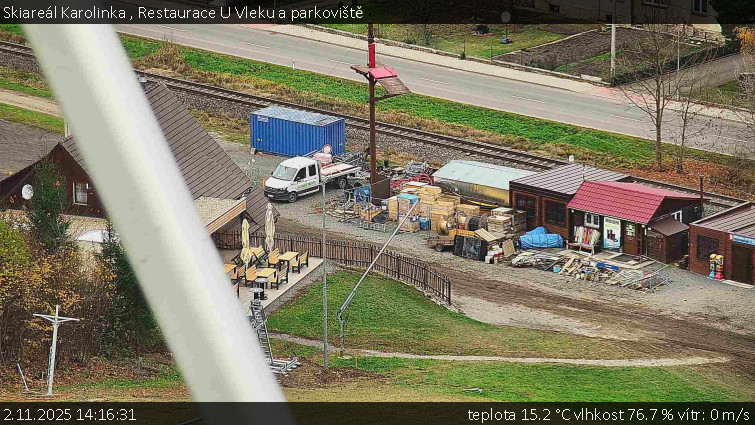 Skiareál Karolinka - Restaurace U Vleku a parkoviště - 2.11.2025 v 14:16 Skiareál Karolinka - Restaurace U Vleku a parkoviště - 2.11.2025 v 14:16