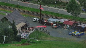 Karolinka Ski Resort - Restaurant U Vleku and parking lot - 14.9.2026 v 16:46 Karolinka Ski Resort - Restaurant U Vleku and parking lot - 14.9.2026 v 16:46