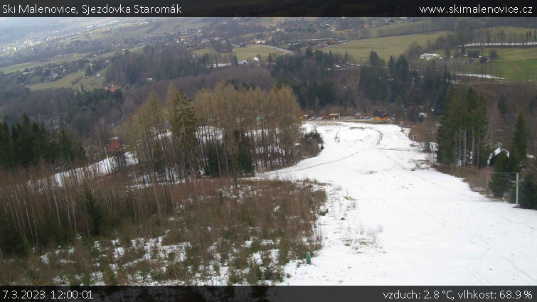 Ski Malenovice - Sjezdovka Staromák - 7.3.2023 v 12:00