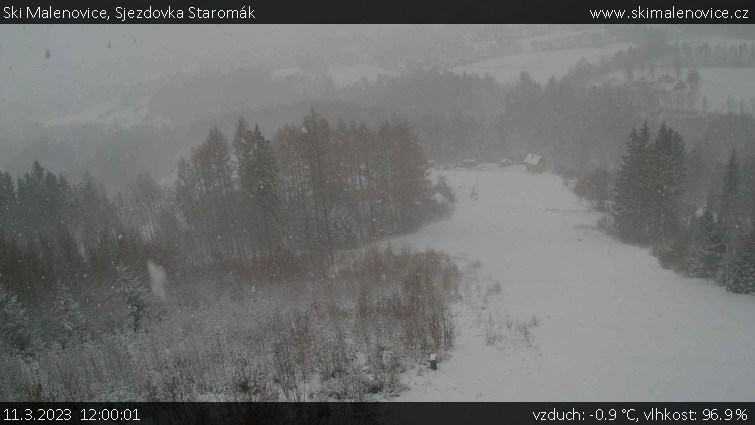 Ski Malenovice - Sjezdovka Staromák - 11.3.2023 v 12:00