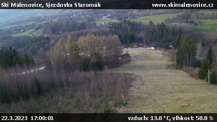 Ski Malenovice - Sjezdovka Staromák - 22.3.2023 v 17:00