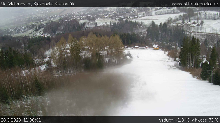 Ski Malenovice - Sjezdovka Staromák - 28.3.2023 v 12:00