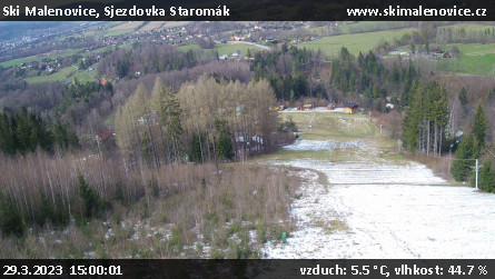 Ski Malenovice - Sjezdovka Staromák - 29.3.2023 v 15:00