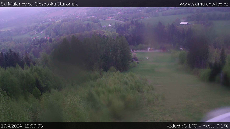 Ski Malenovice - Sjezdovka Staromák - 17.4.2024 v 19:00