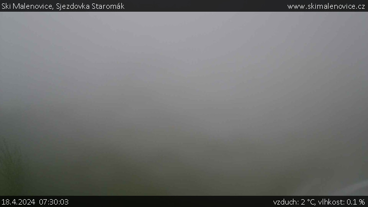 Ski Malenovice - Sjezdovka Staromák - 18.4.2024 v 07:30