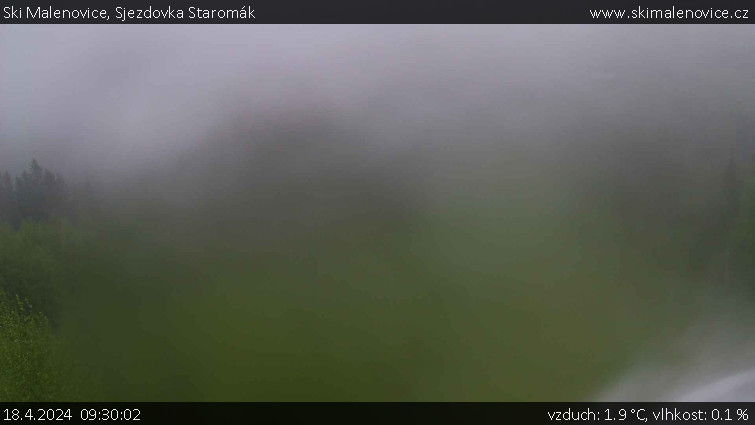 Ski Malenovice - Sjezdovka Staromák - 18.4.2024 v 09:30