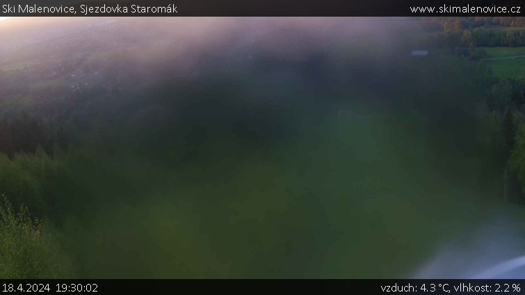 Ski Malenovice - Sjezdovka Staromák - 18.4.2024 v 19:30