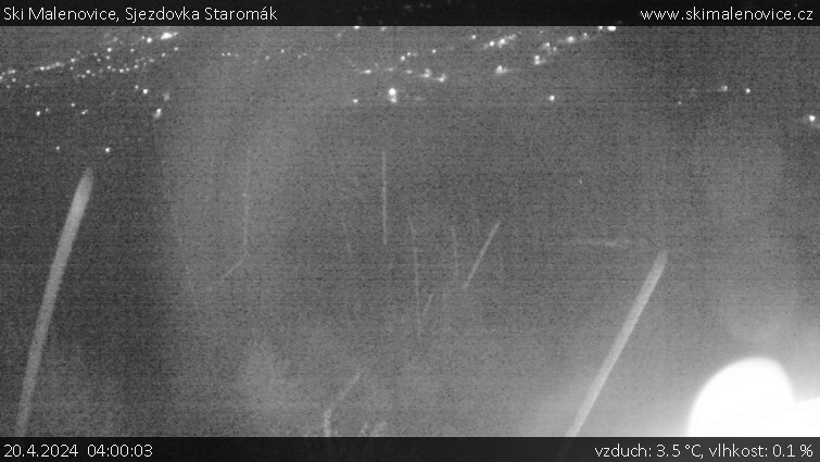 Ski Malenovice - Sjezdovka Staromák - 20.4.2024 v 04:00