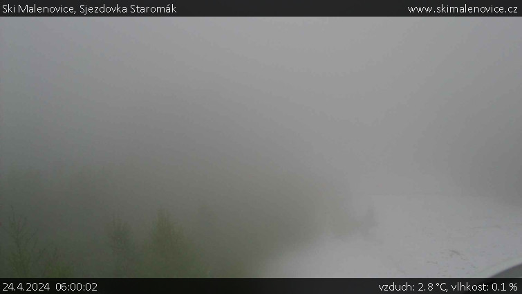 Ski Malenovice - Sjezdovka Staromák - 24.4.2024 v 06:00