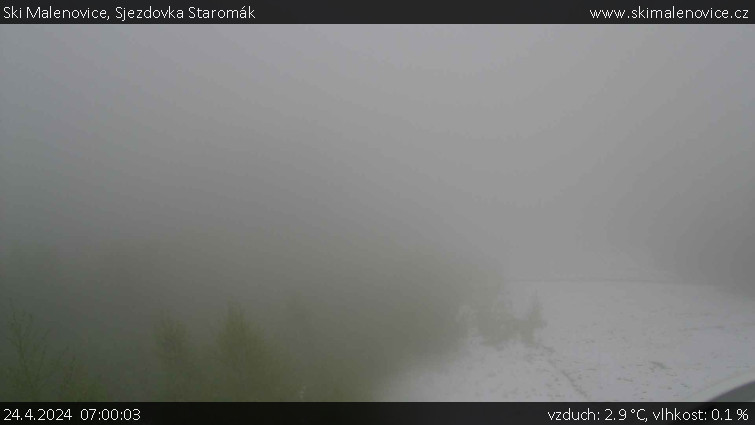 Ski Malenovice - Sjezdovka Staromák - 24.4.2024 v 07:00