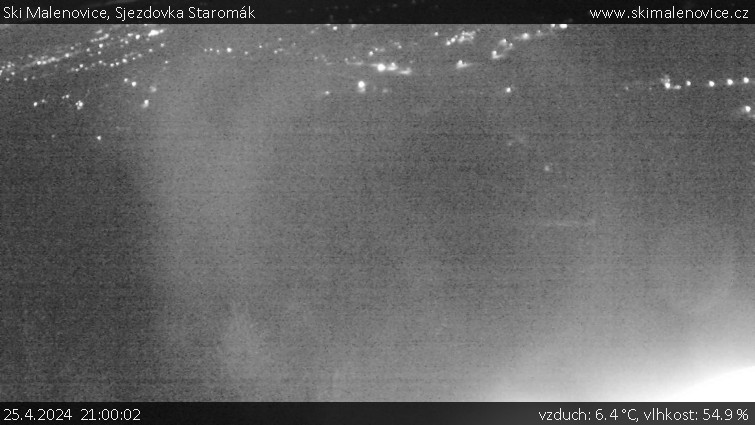 Ski Malenovice - Sjezdovka Staromák - 25.4.2024 v 21:00