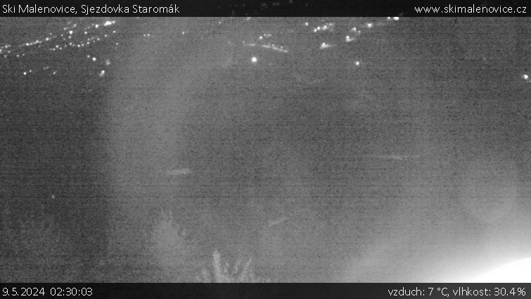 Ski Malenovice - Sjezdovka Staromák - 9.5.2024 v 02:30