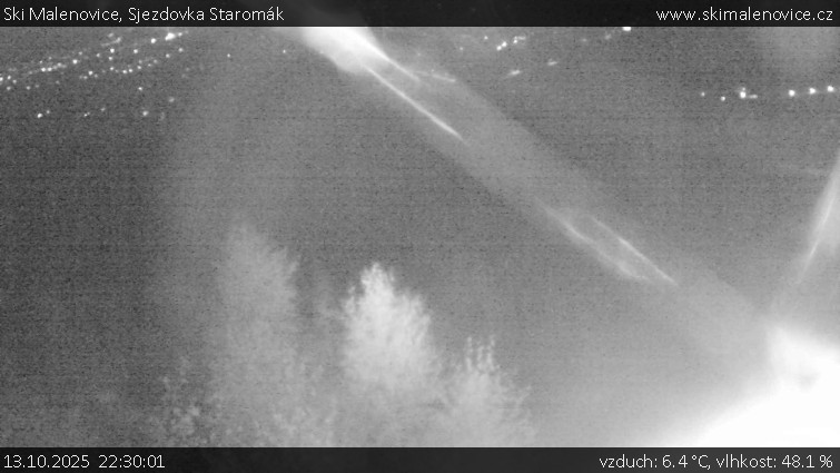 Ski Malenovice - Sjezdovka Staromák - 13.10.2025 v 22:30 Ski Malenovice - Sjezdovka Staromák - 13.10.2025 v 22:30