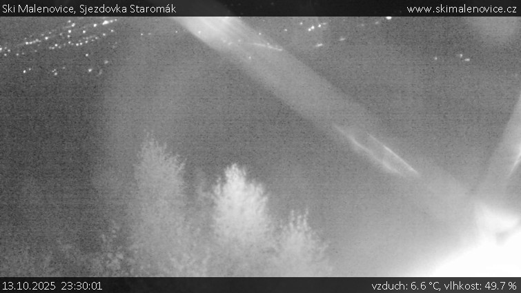 Ski Malenovice - Sjezdovka Staromák - 13.10.2025 v 23:30 Ski Malenovice - Sjezdovka Staromák - 13.10.2025 v 23:30