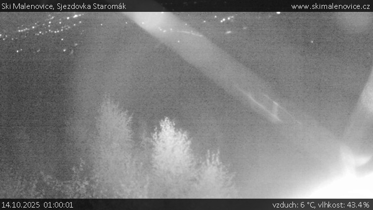 Ski Malenovice - Sjezdovka Staromák - 14.10.2025 v 01:00 Ski Malenovice - Sjezdovka Staromák - 14.10.2025 v 01:00
