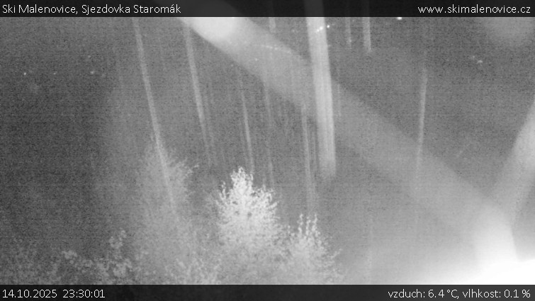 Ski Malenovice - Sjezdovka Staromák - 14.10.2025 v 23:30 Ski Malenovice - Sjezdovka Staromák - 14.10.2025 v 23:30