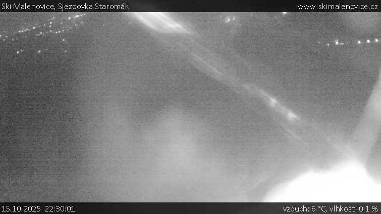 Ski Malenovice - Sjezdovka Staromák - 15.10.2025 v 22:30 Ski Malenovice - Sjezdovka Staromák - 15.10.2025 v 22:30