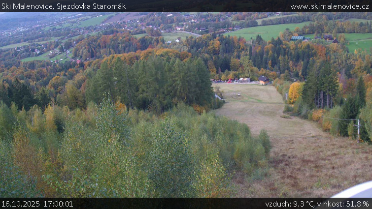 Ski Malenovice - Sjezdovka Staromák - 16.10.2025 v 17:00 Ski Malenovice - Sjezdovka Staromák - 16.10.2025 v 17:00