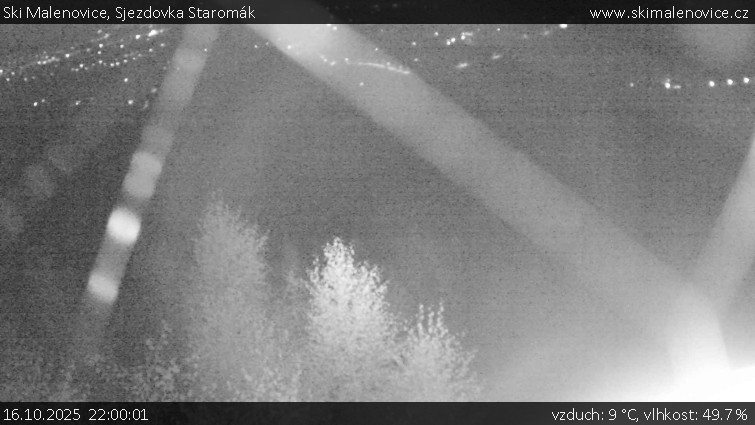 Ski Malenovice - Sjezdovka Staromák - 16.10.2025 v 22:00 Ski Malenovice - Sjezdovka Staromák - 16.10.2025 v 22:00