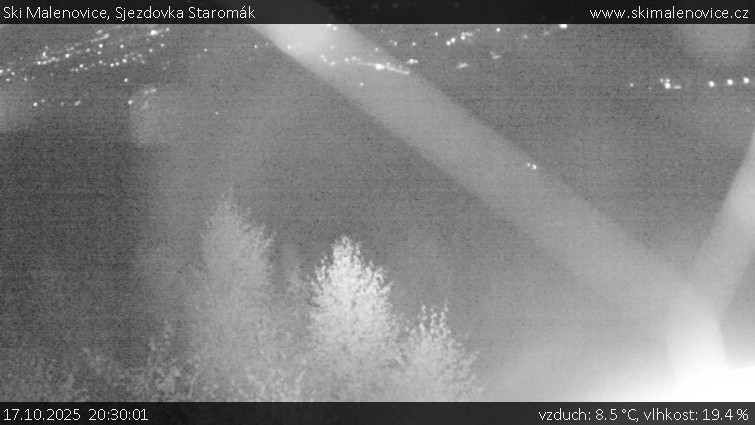 Ski Malenovice - Sjezdovka Staromák - 17.10.2025 v 20:30 Ski Malenovice - Sjezdovka Staromák - 17.10.2025 v 20:30
