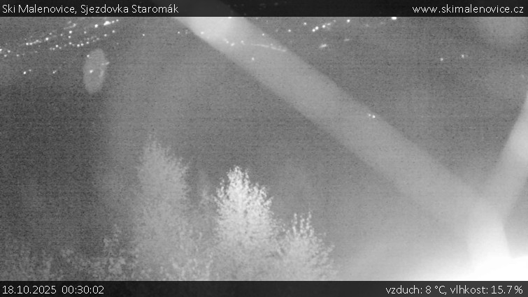 Ski Malenovice - Sjezdovka Staromák - 18.10.2025 v 00:30 Ski Malenovice - Sjezdovka Staromák - 18.10.2025 v 00:30