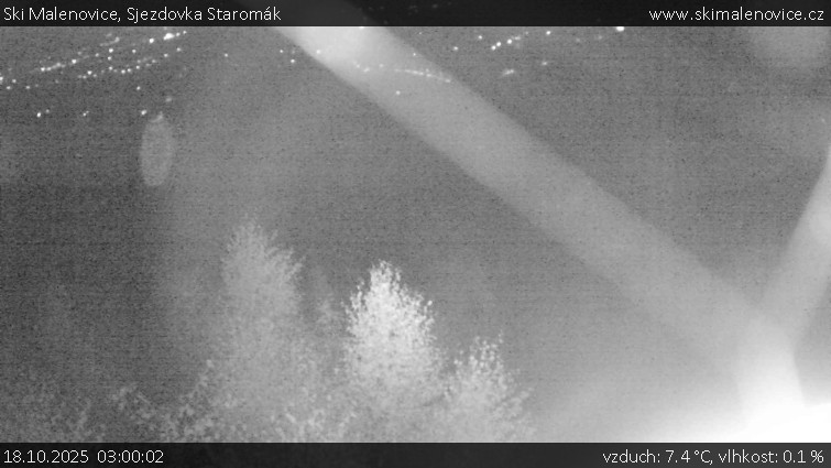 Ski Malenovice - Sjezdovka Staromák - 18.10.2025 v 03:00 Ski Malenovice - Sjezdovka Staromák - 18.10.2025 v 03:00