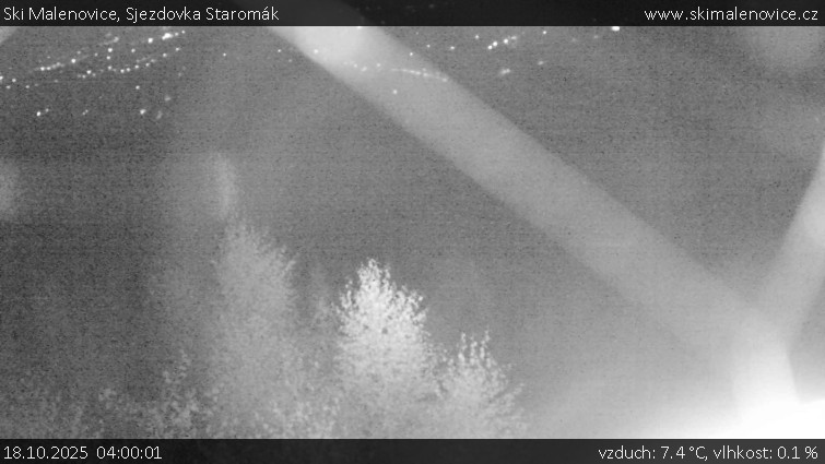 Ski Malenovice - Sjezdovka Staromák - 18.10.2025 v 04:00 Ski Malenovice - Sjezdovka Staromák - 18.10.2025 v 04:00
