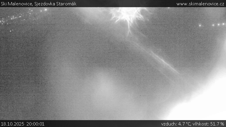 Ski Malenovice - Sjezdovka Staromák - 18.10.2025 v 20:00 Ski Malenovice - Sjezdovka Staromák - 18.10.2025 v 20:00