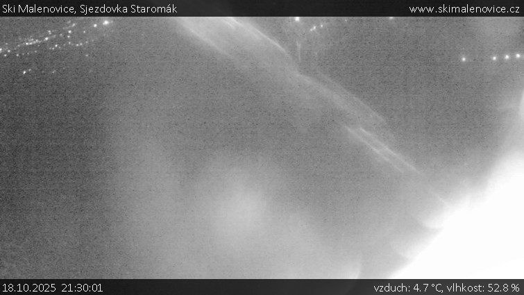Ski Malenovice - Sjezdovka Staromák - 18.10.2025 v 21:30 Ski Malenovice - Sjezdovka Staromák - 18.10.2025 v 21:30