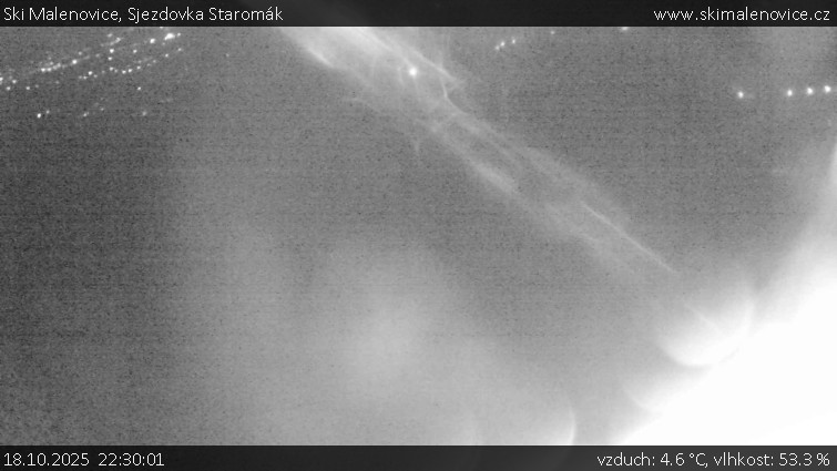 Ski Malenovice - Sjezdovka Staromák - 18.10.2025 v 22:30 Ski Malenovice - Sjezdovka Staromák - 18.10.2025 v 22:30