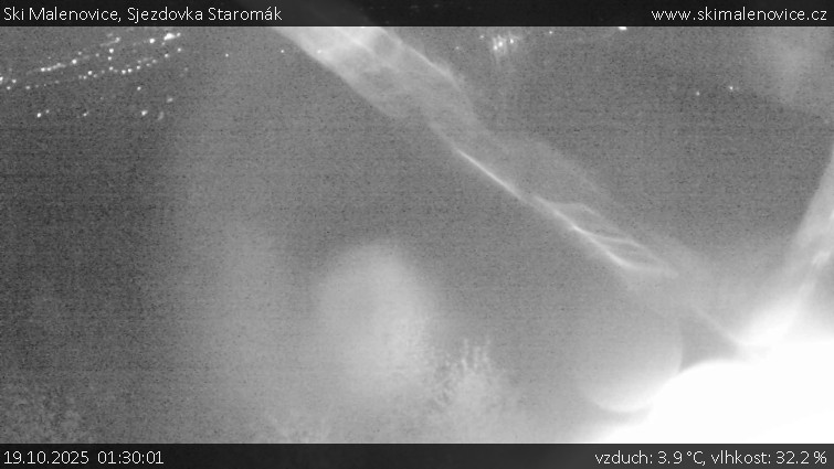Ski Malenovice - Sjezdovka Staromák - 19.10.2025 v 01:30 Ski Malenovice - Sjezdovka Staromák - 19.10.2025 v 01:30