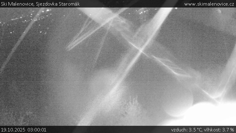 Ski Malenovice - Sjezdovka Staromák - 19.10.2025 v 03:00 Ski Malenovice - Sjezdovka Staromák - 19.10.2025 v 03:00