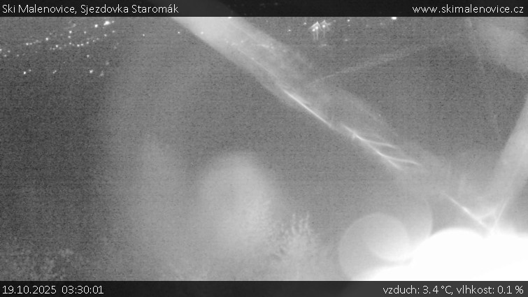 Ski Malenovice - Sjezdovka Staromák - 19.10.2025 v 03:30 Ski Malenovice - Sjezdovka Staromák - 19.10.2025 v 03:30